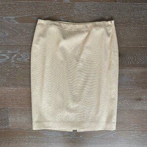 NEW! Dana Buchman Gold Sparkle Pencil Skirt | 14